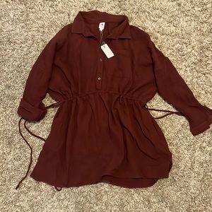 Med cotton pocketed dress.